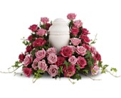 Bed of Pink Roses Urn